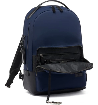 Tumi Harrison Webster Navy Backpack In Navy Reflective | ModeSens