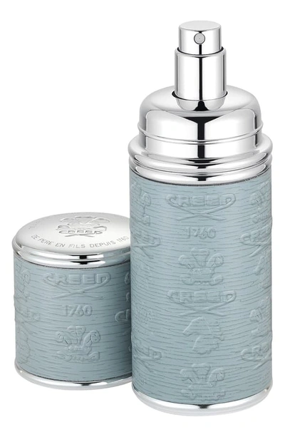 Shop Creed Grey With Silver Trim Leather Atomizer, 1.7 oz