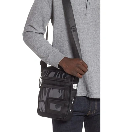 Shop Maison Margiela Clear Messenger Bag In Black