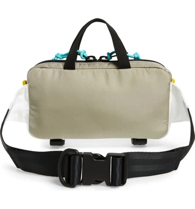 Shop Topo Designs Mini Quick Pack Belt Bag In White/ Silver