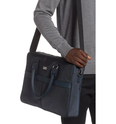 Shop Ted Baker Frizzey Document Bag - Blue In Navy