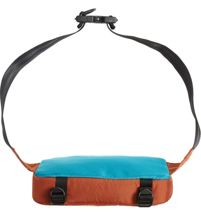 Shop Topo Designs Mini Quick Pack Belt Bag - Orange In Clay/ Turquoise