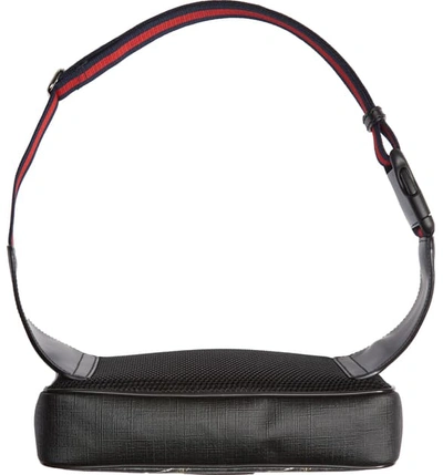 Shop Gucci Tiger Gg Canvas Belt Bag In Black/nero/brb