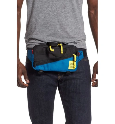 Shop Topo Designs Mini Quick Pack Belt Bag In Royal/ Black