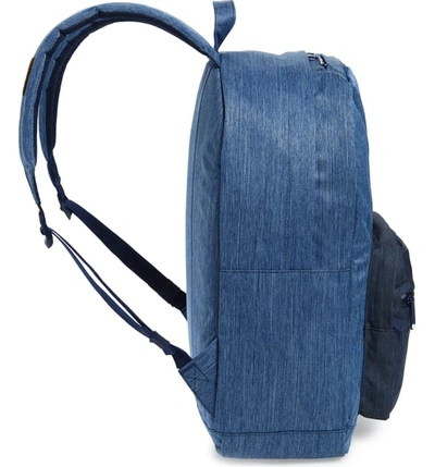 Shop Herschel Supply Co Pop Quiz Backpack - Blue In Faded Denim/ Indigo Denim