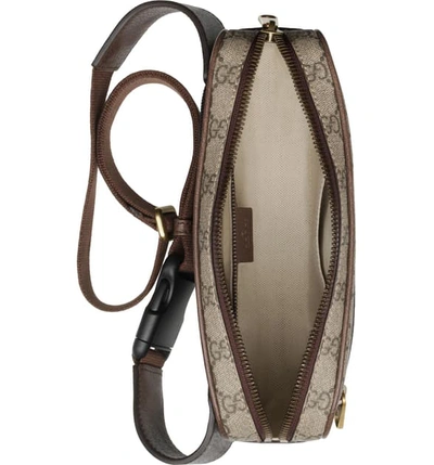 Shop Gucci Canvas Belt Bag In B.eb/n.acero/vrv