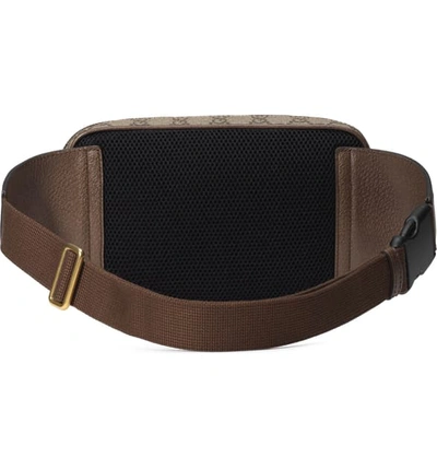 Shop Gucci Canvas Belt Bag In B.eb/n.acero/vrv