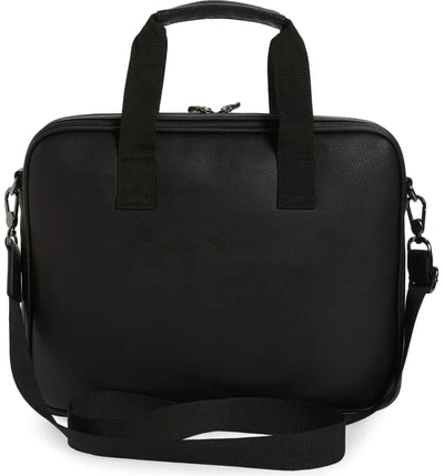 Shop Ted Baker Sandar Faux Leather Document Bag In Black