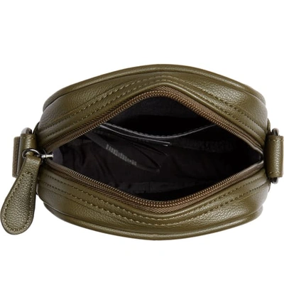 Shop Ted Baker Bandz Faux Leather Crossbody Bag In Olive