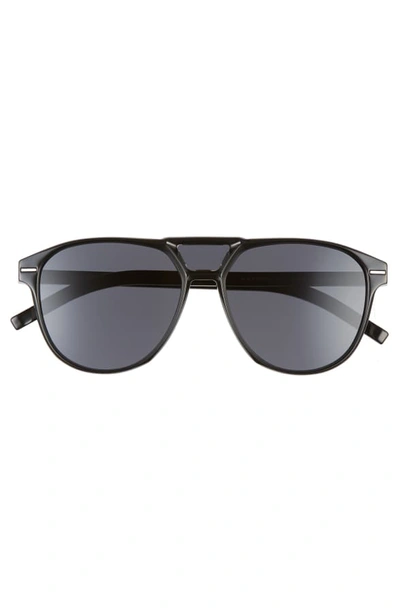 Shop Dior Chroma 1f 62mm Navigator Sunglasses In Palladium/gray