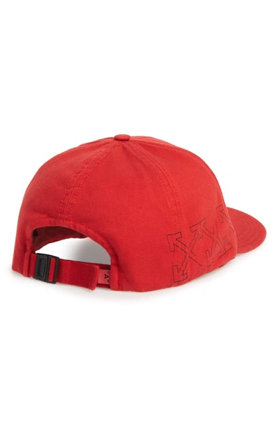 Shop Off-white Arrows Baseball Cap In Red Black
