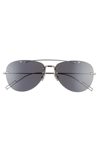 Shop Dior Blacktie 56mm Aviator Sunglasses In Black/gray