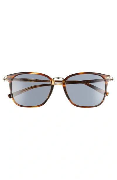 Shop Ferragamo Capsule 54mm Round Sunglasses In Striped Grey