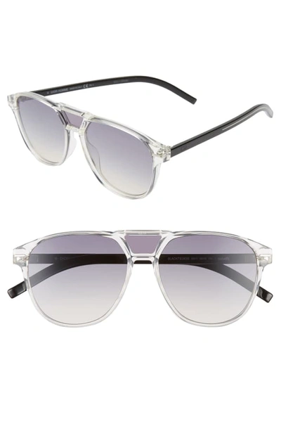 Shop Dior Blacktie 56mm Aviator Sunglasses In Crystal