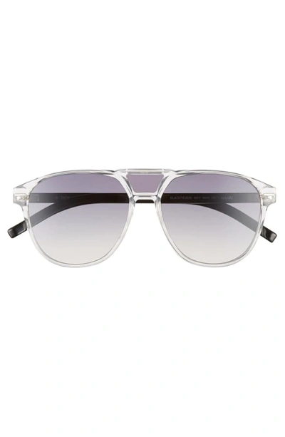 Shop Dior Blacktie 56mm Aviator Sunglasses In Crystal