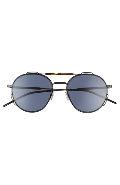 Shop Dior 54mm Round Sunglasses In Black Havana