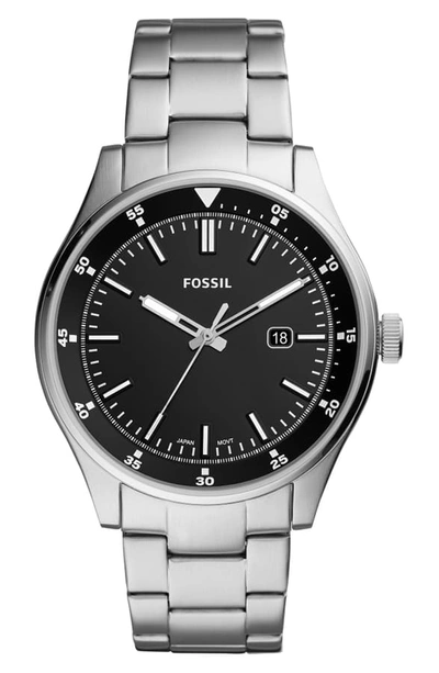 Shop Fossil Belmar Bracelet Watch, 44mm In Silver/ Black/ Silver