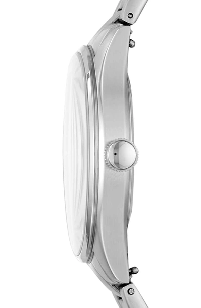 Shop Fossil Belmar Bracelet Watch, 44mm In Silver/ Black/ Silver