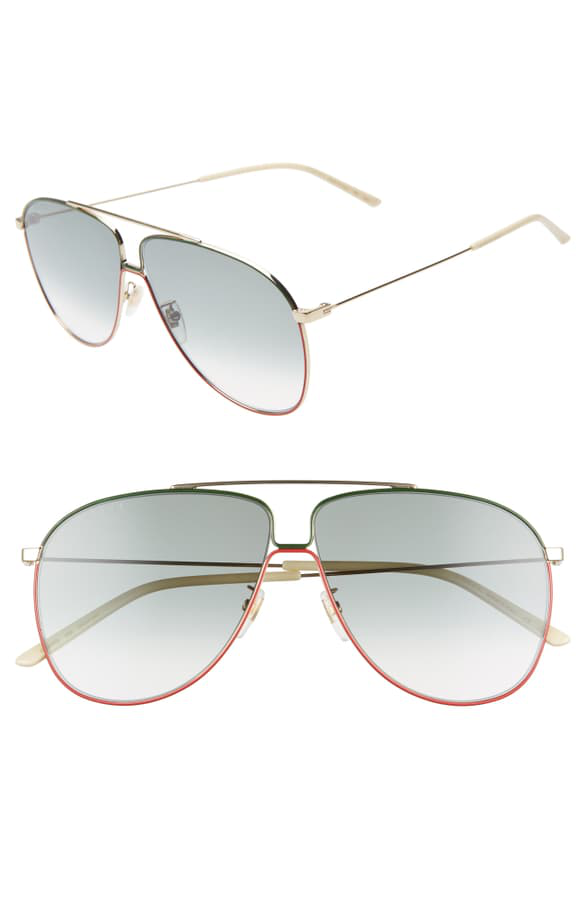 gucci 63mm oversized sunglasses