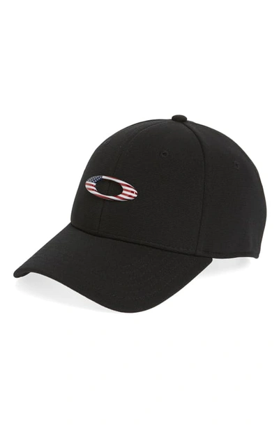 Shop Oakley Tincan Ball Cap In Black/ American Flag