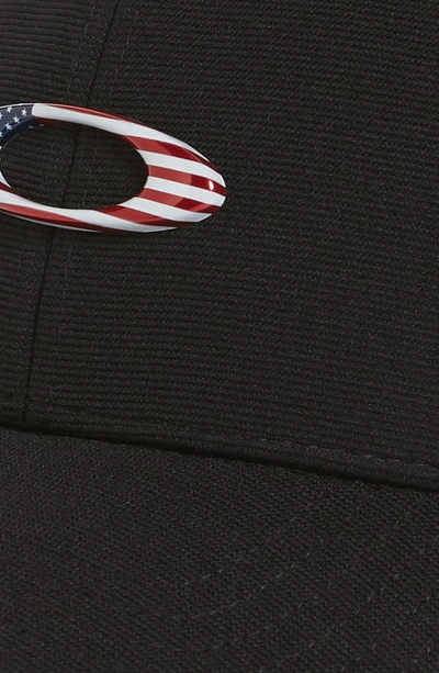 Shop Oakley Tincan Ball Cap In Black/ American Flag