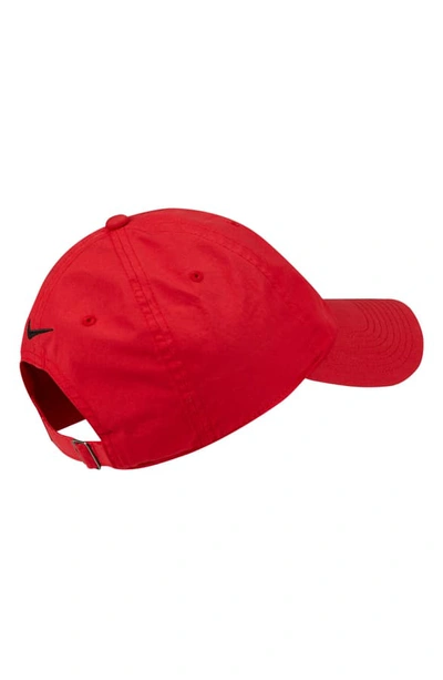 Shop Nike Just Do It Baseball Cap In University Red