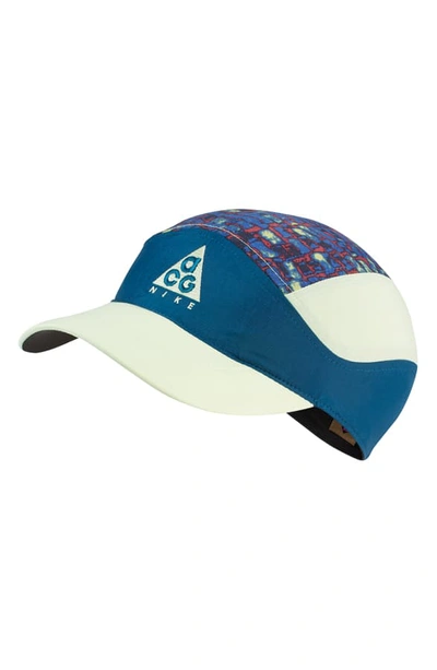 Shop Nike Acg Tailwind Hat In Blue Force/ Barely Volt