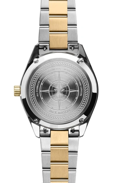 Shop Jack Mason Canton Bracelet Watch, 40mm In White