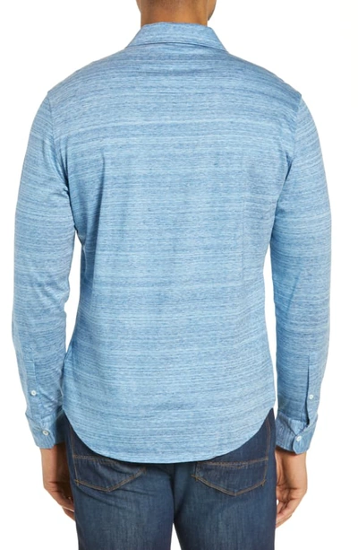 Shop Bugatchi Knit Shirt In Air Blue