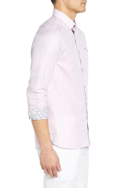 Shop Ted Baker Rabbit Slim Fit Sport Shirt In Pink