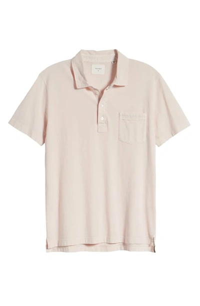 Shop Billy Reid Pensacola Slim Fit Garment Dye Polo In Rose