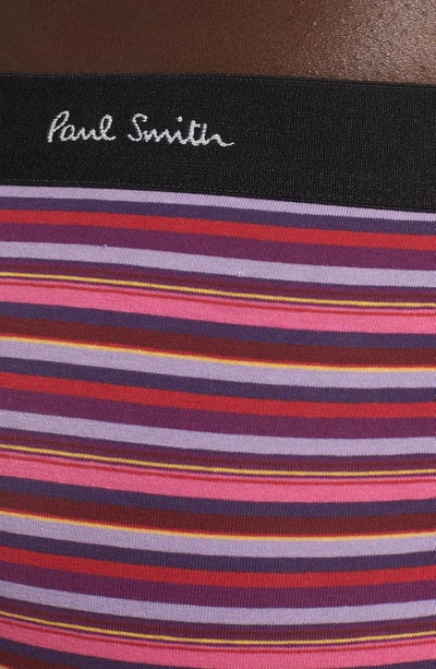 Shop Paul Smith Stripe Trunks In Red