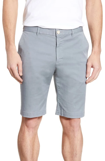 Shop Robert Graham Aldrich Chino Shorts In Medium Grey