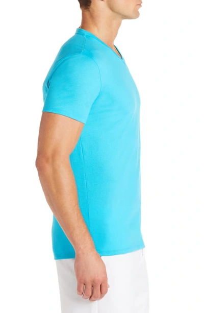 Shop Lacoste Regular Fit V-neck T-shirt In Capri