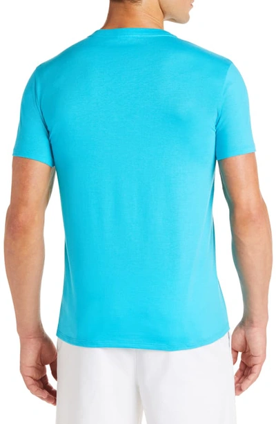 Shop Lacoste Regular Fit V-neck T-shirt In Capri