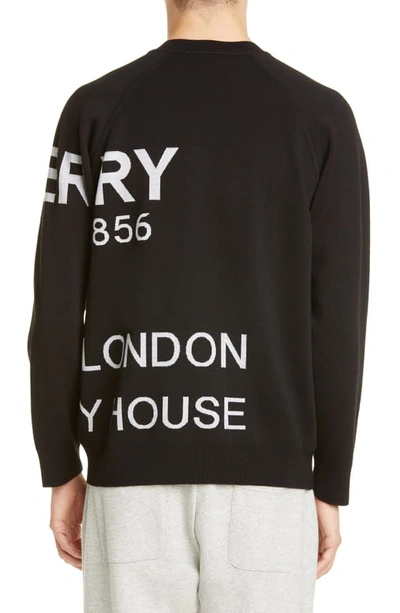 Shop Burberry Lawton Allover Logo Sweater In Black