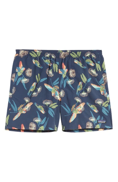 Shop Patagonia Baggies 5-inch Swim Trunks In Parrots Stone Blue