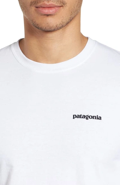 Shop Patagonia Responsibili-tee Long Sleeve T-shirt In White