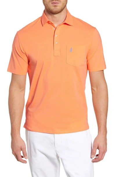 Shop Johnnie-o The Original Regular Fit Polo In Tangerine