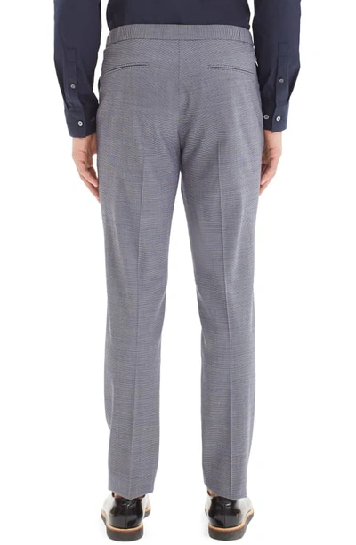 Shop Theory Tatum Houndstooth Wool Blend Pants In Eclipse Multi