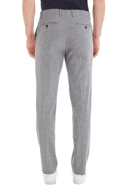 Shop Theory Mayer Slim Fit Neppy Linen Blend Pants In Reef