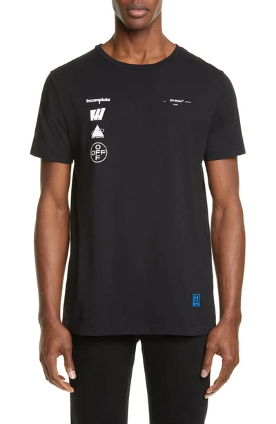 Shop Off-white Mariana Graphic T-shirt In Black Multi