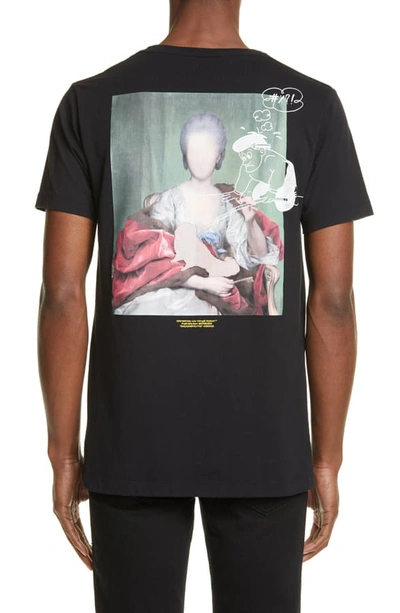 Shop Off-white Mariana Graphic T-shirt In Black Multi