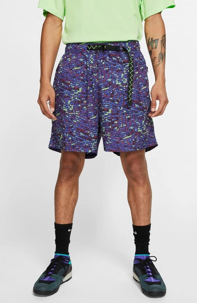Shop Nike Shorts In Indigo Storm