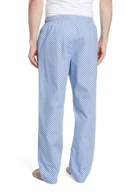 Shop Polo Ralph Lauren Classic Cotton Pajama Pants In Austin Blue Foulard