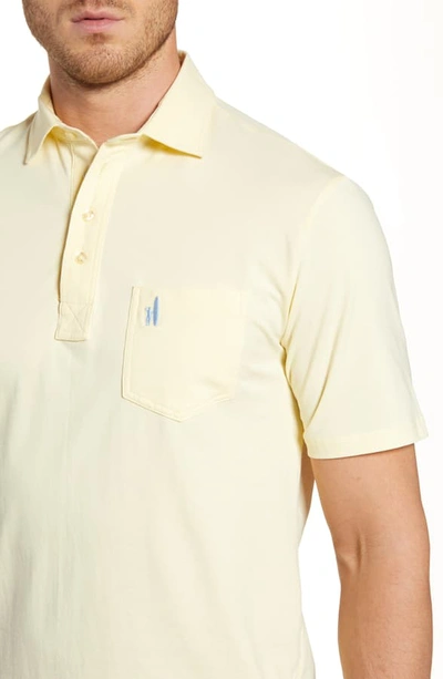 Shop Johnnie-o The Original Regular Fit Polo In Canary