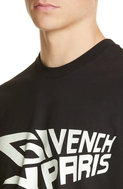 Shop Givenchy Glow In The Dark Oversize T-shirt In Black
