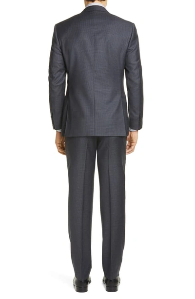 Shop Canali Sienna Soft Houndstooth Wool Suit In Grey