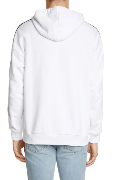 Shop Givenchy Regular Fit Logo Hooded Sweatshirt In White
