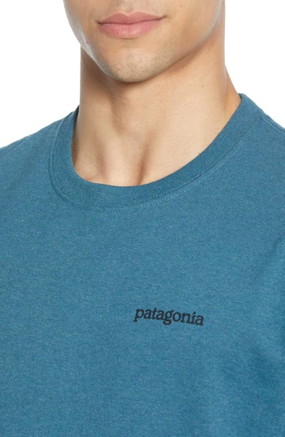 Shop Patagonia Fitz Roy Horizons Graphic Responsibili-tee T-shirt In Tasmanian Teal